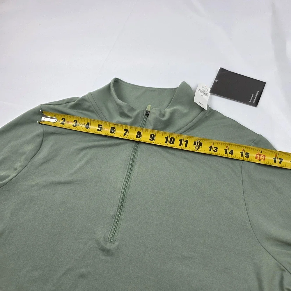 Gap GapFit Pullover Mens XL Green 1/4 Zip Long Sleeve Athletic Training Top